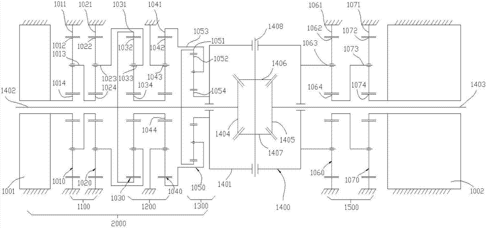 Electric differential mechanism with directed torque distribution function