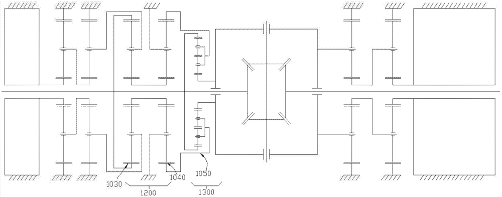 Electric differential mechanism with directed torque distribution function