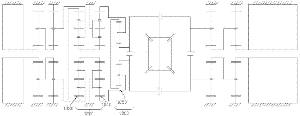 Electric differential mechanism with directed torque distribution function