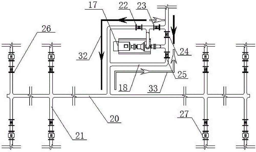 Device and method for controlling ecological water demand in the dry season near the shore of the river under the dam