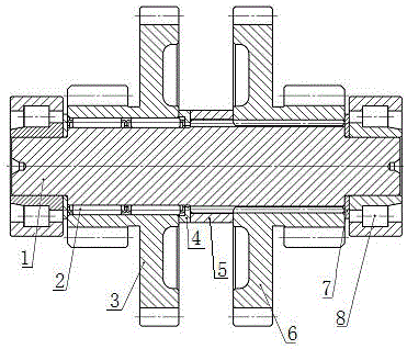 A reduction shaft transmission device