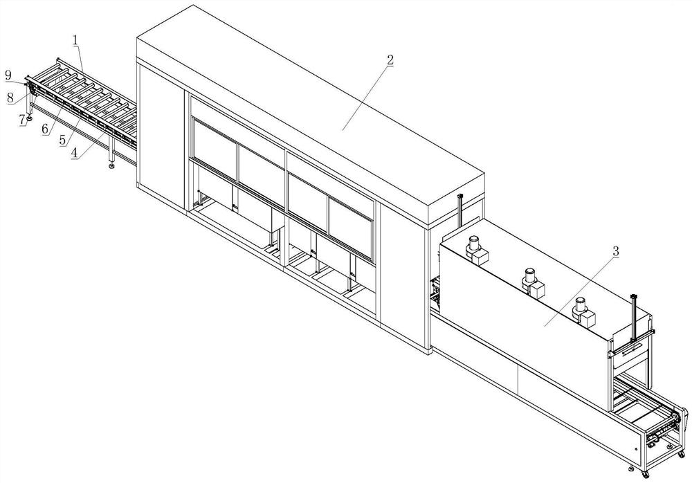 Paint spraying surface drying treatment process