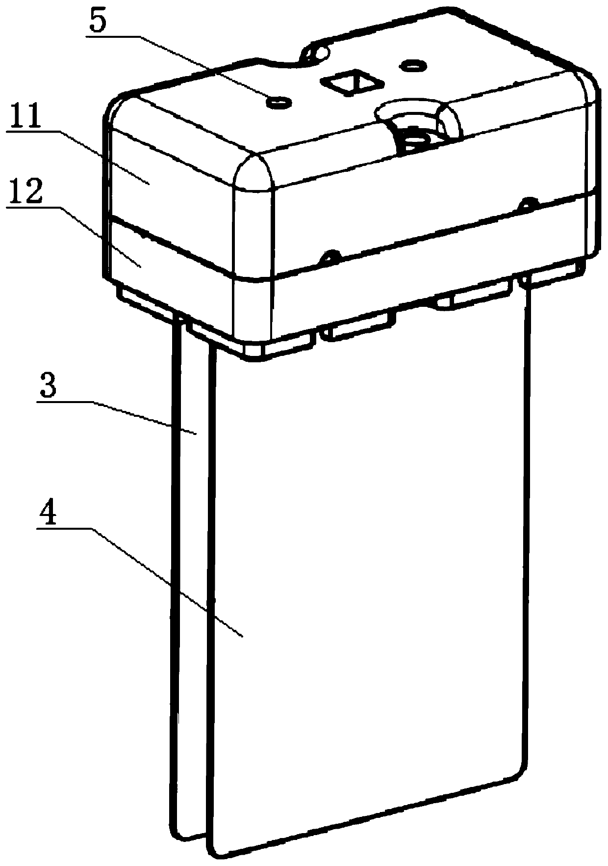 Electrochemical water treatment device for toilets