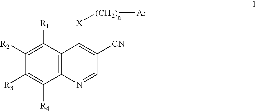 3-Quinolinecarbonitrile protein kinase inhibitors