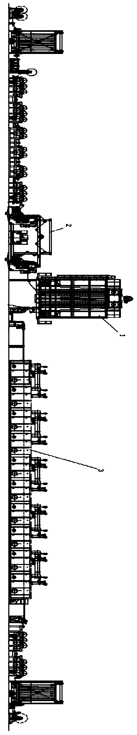 Polyester cloth high-temperature setting device