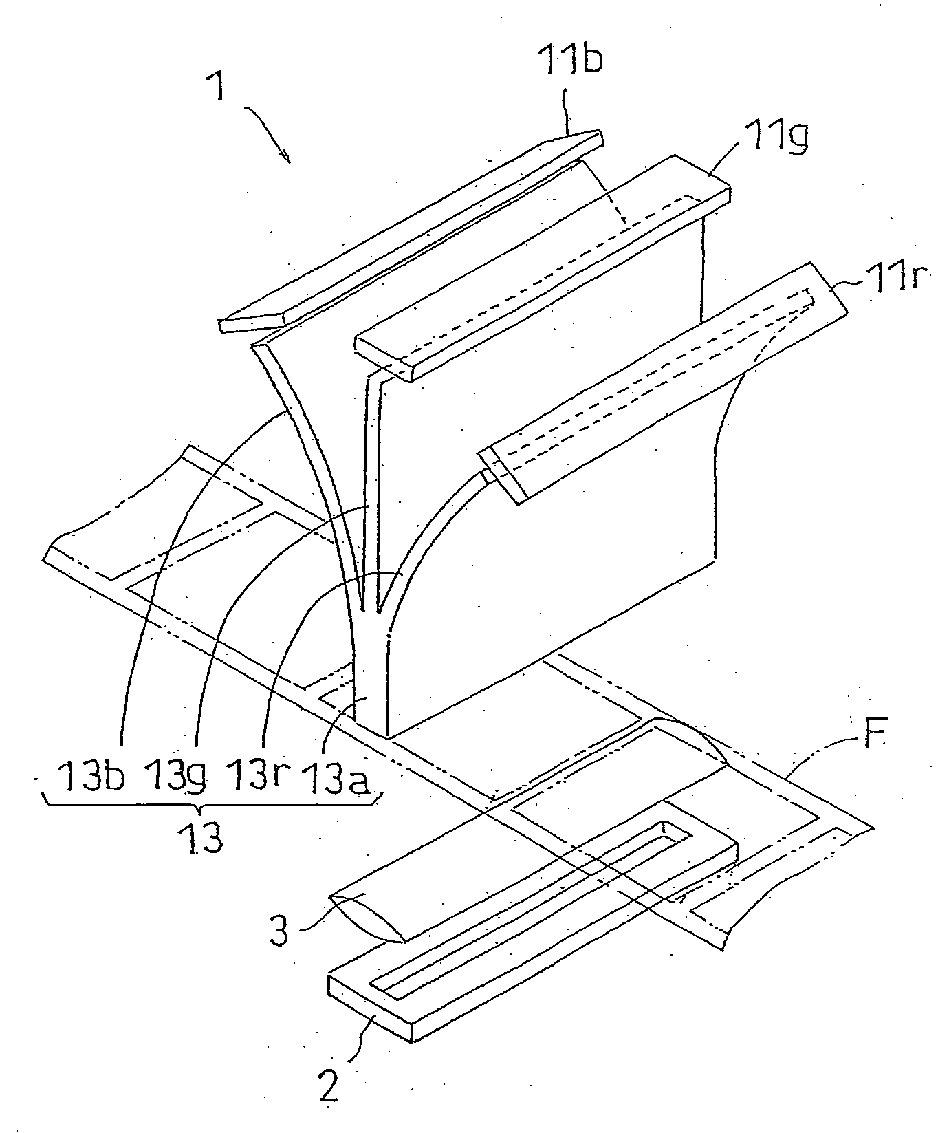 Temperature adjusting device for an LED light source