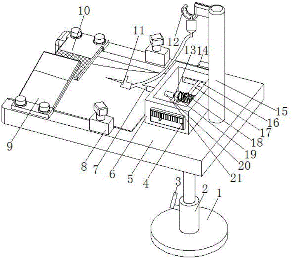 Venous transfusion permeation prevention device for operating room nursing