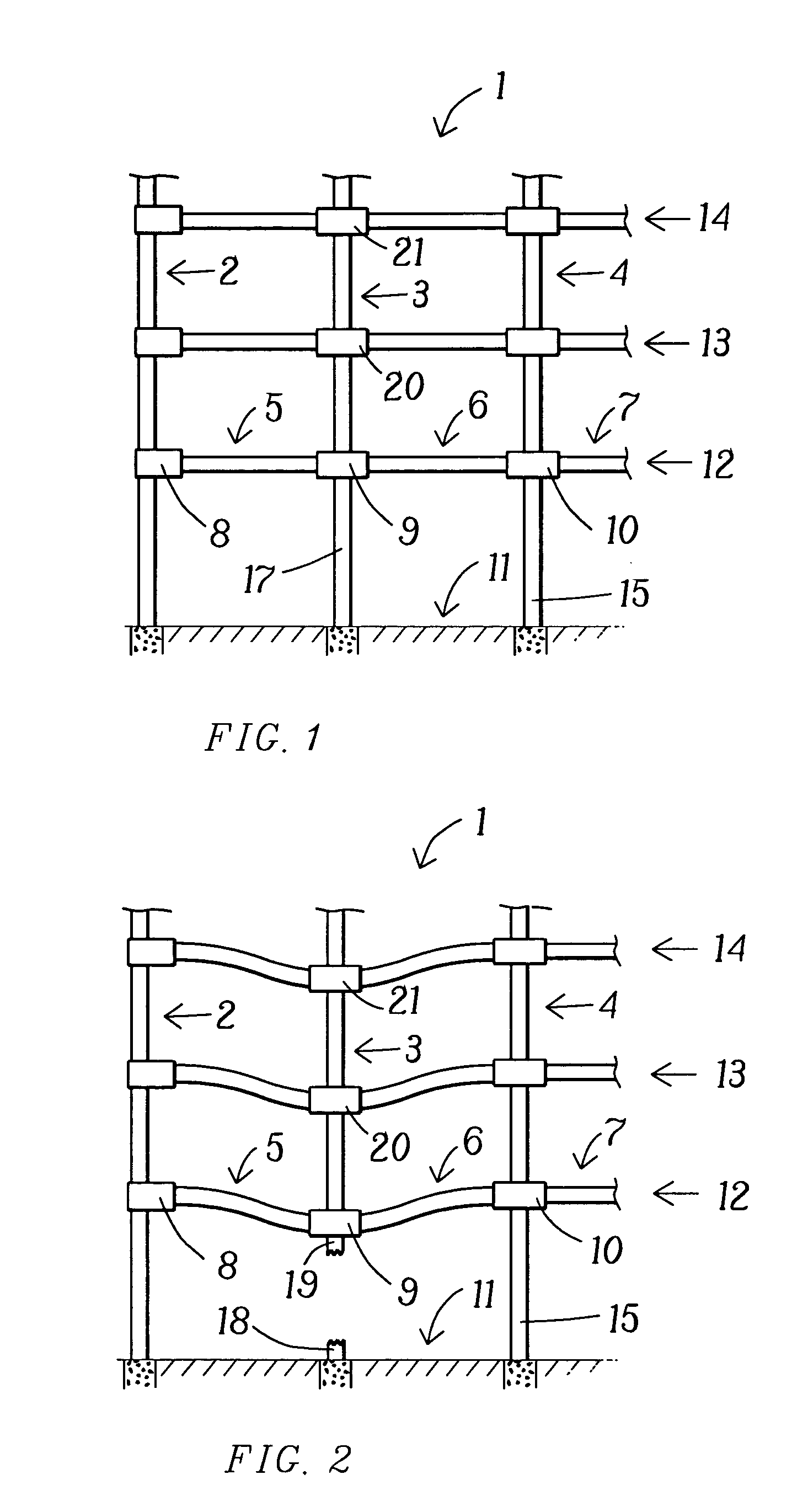 Structural joint connection providing blast resistance and a beam-to-beam connection resistant to moments, tension and torsion across a column