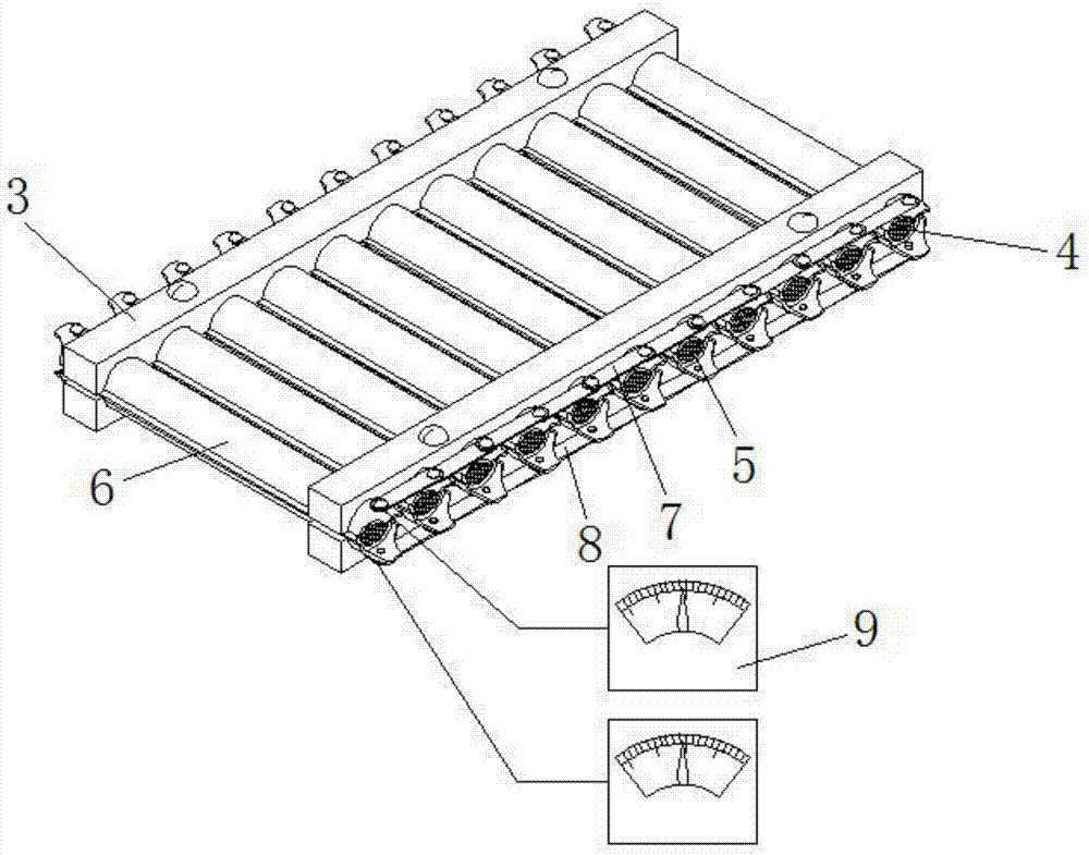 Reflection efficiency detection device for reflection magnet for radiation