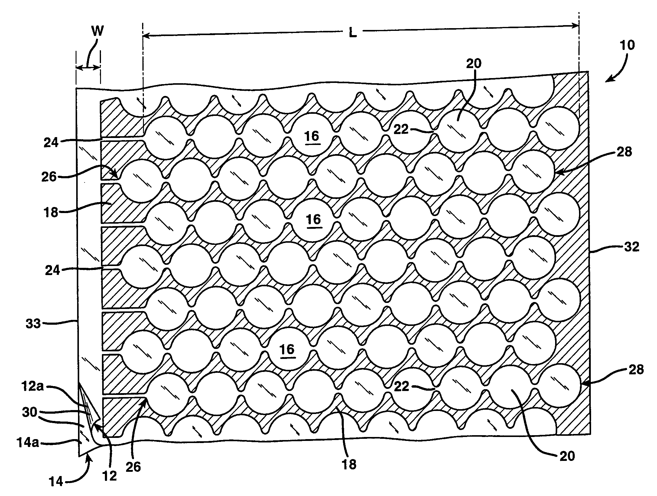 High strength high gas barrier cellular cushioning product