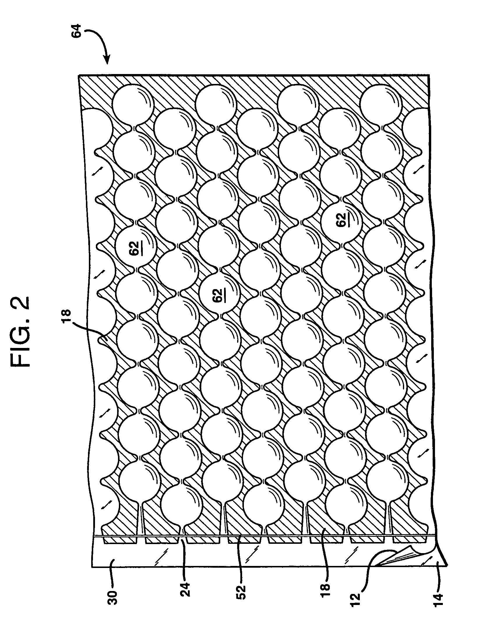 High strength high gas barrier cellular cushioning product