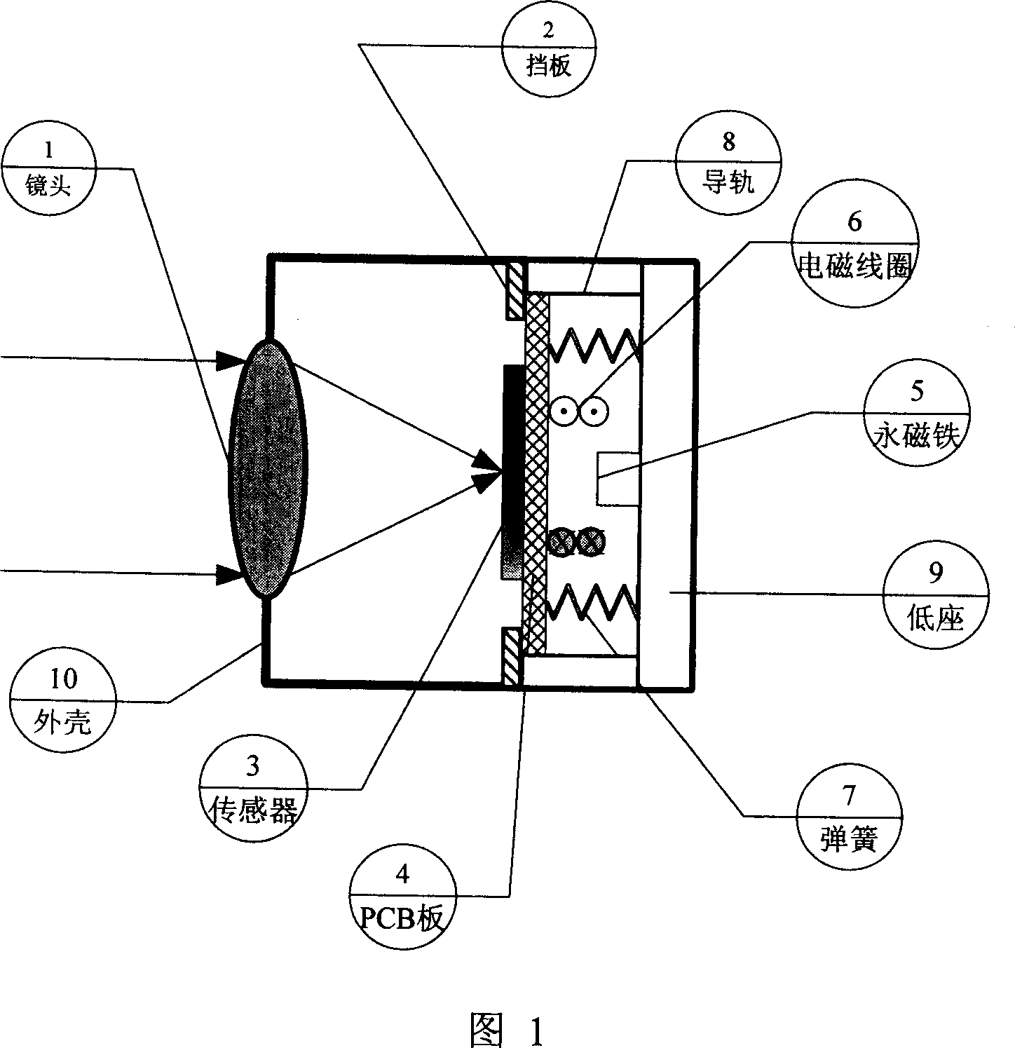 Method for realizing minisize camera automatic focusing and minisize camera thereof