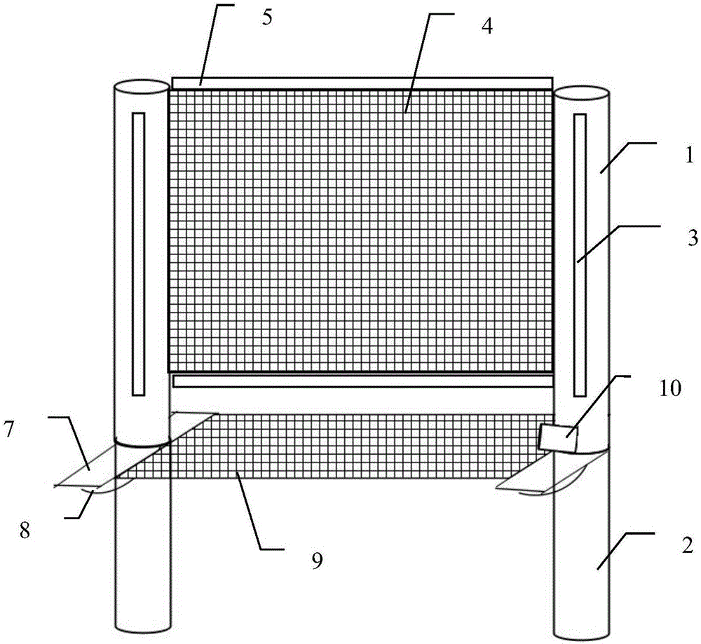 Multifunctional badminton rack capable of automatically collecting balls