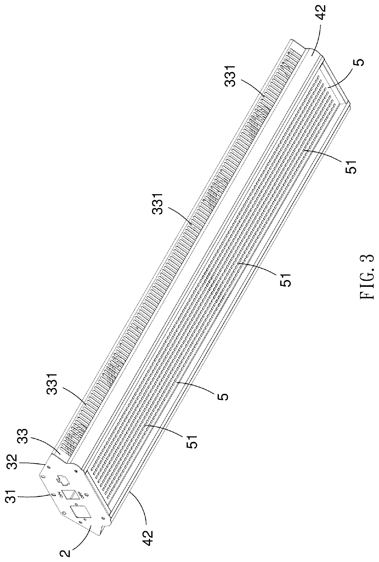 Illuminator with a radiator