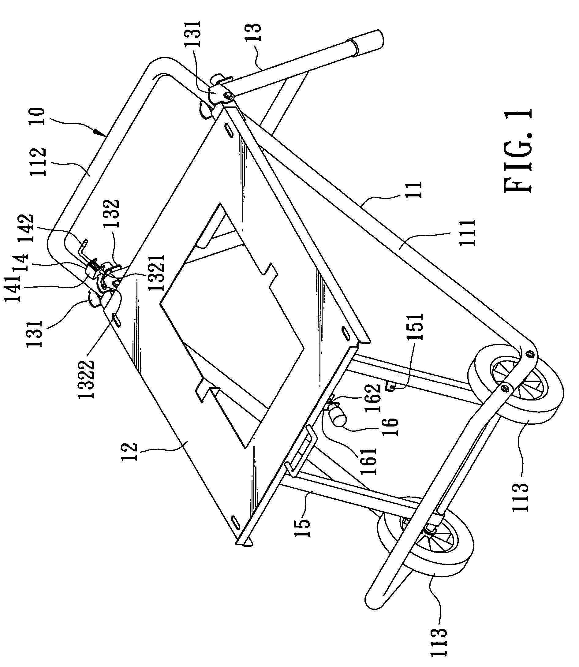 Foldable frame assembly for suspending a machine above a ground surface