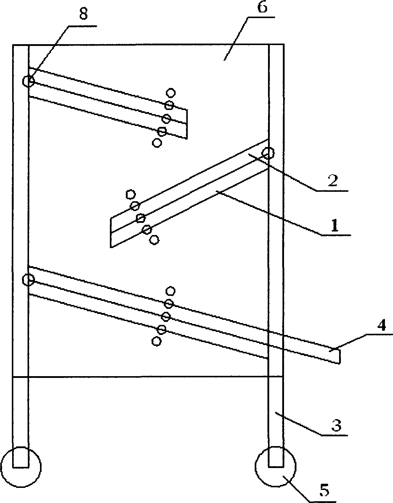 Combined magnetic force separating mechanism for removing iron dust in plastic