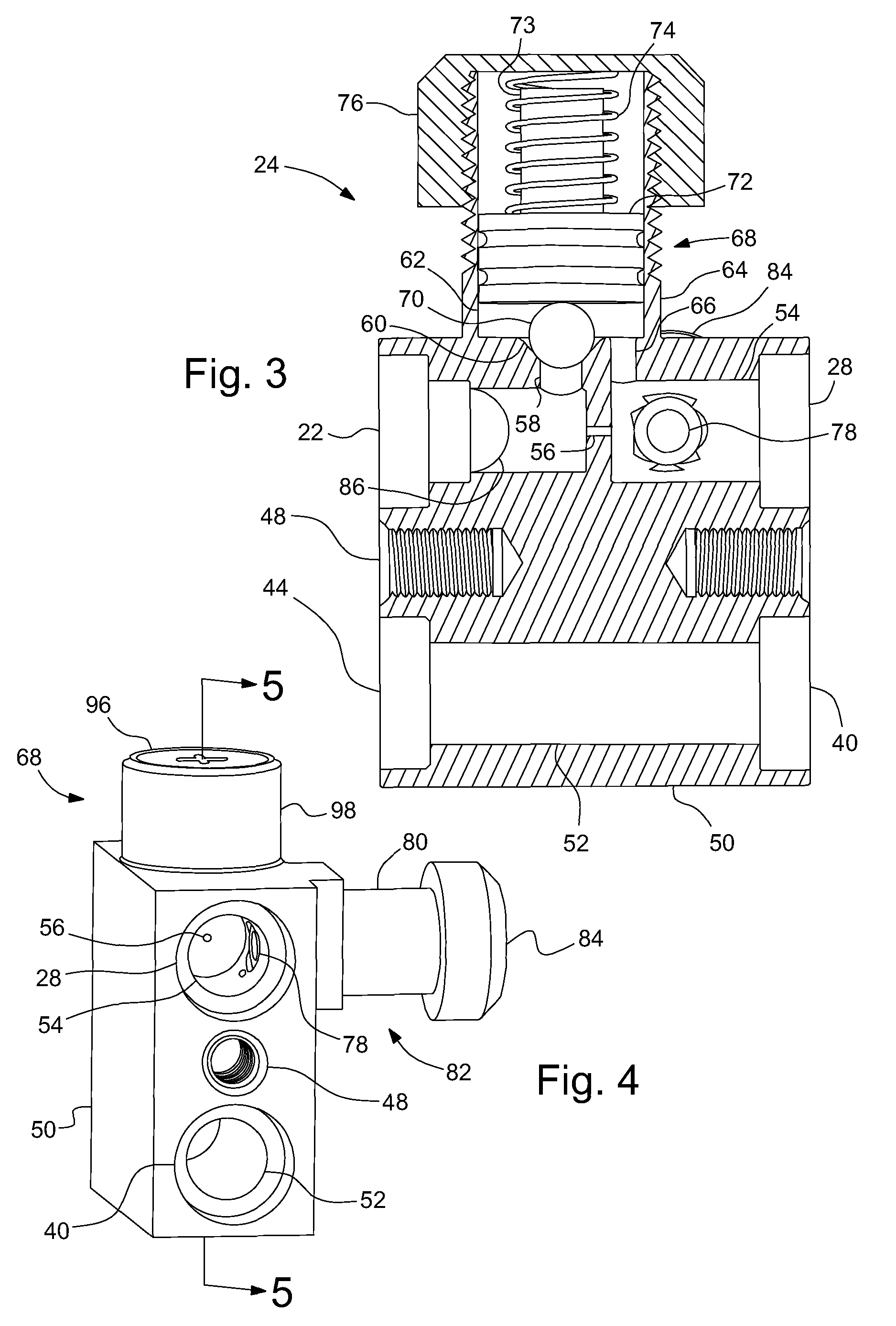 Refrigerant expansion assembly with pressure relief