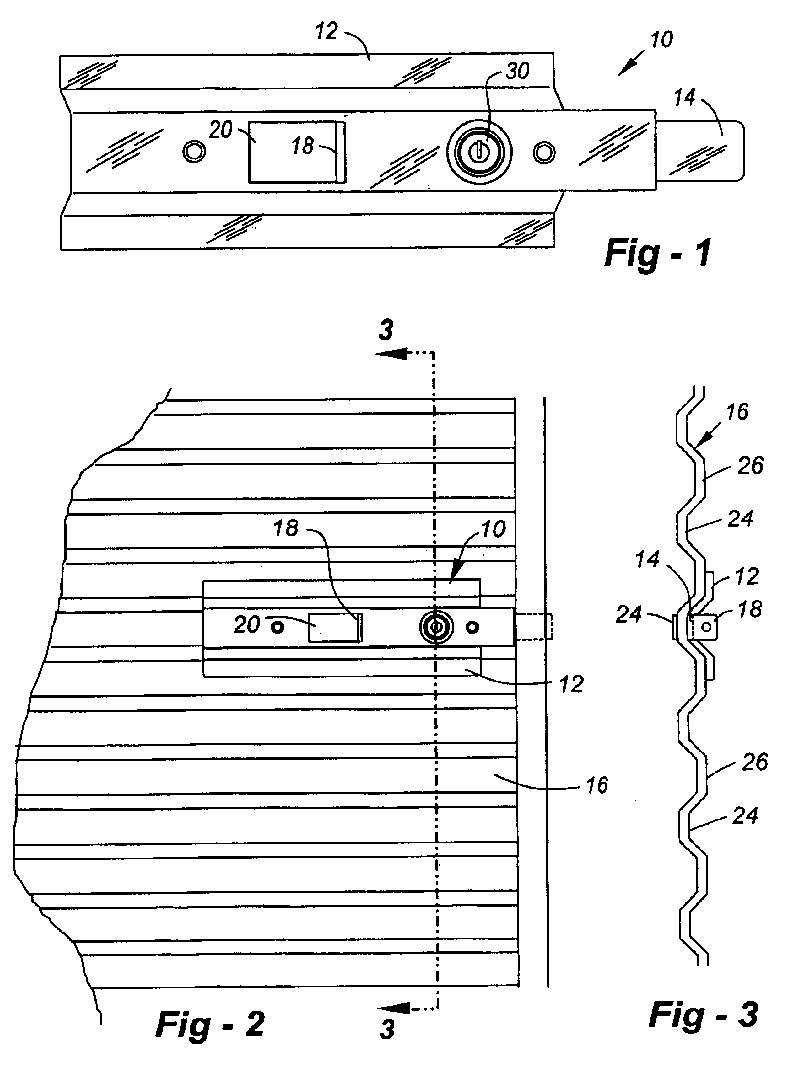 Door latch for alarm system