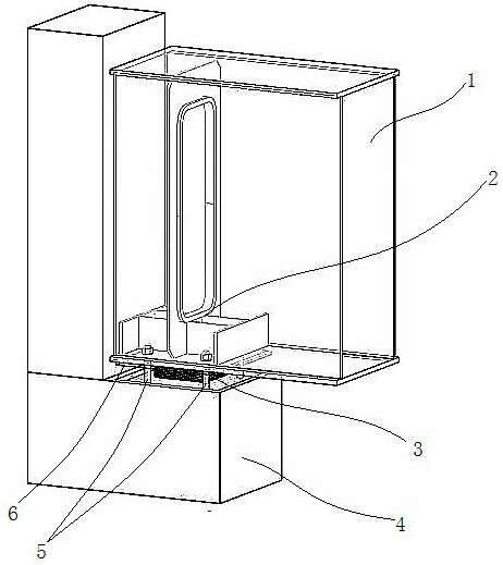 Steel box beam and concrete column hinged joint and construction method thereof