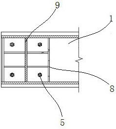 Steel box beam and concrete column hinged joint and construction method thereof