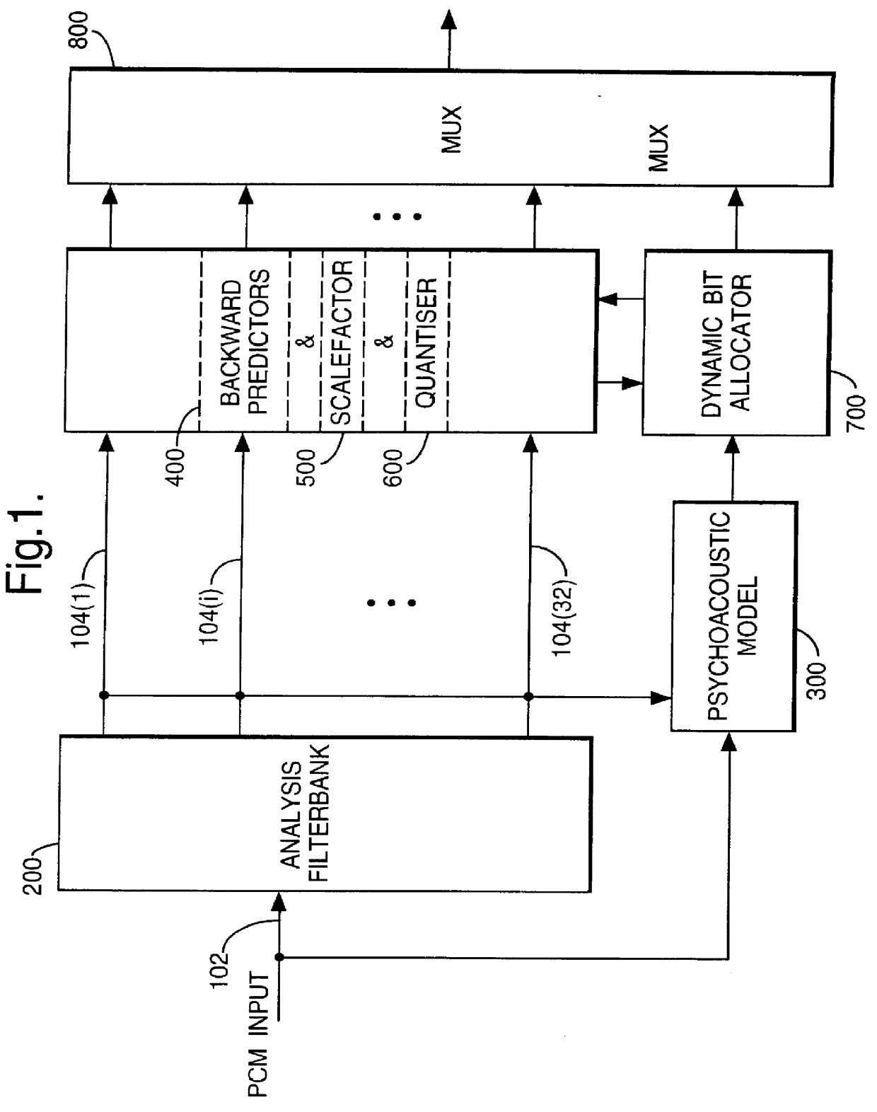 Audio coding with low-order adaptive prediction of transients