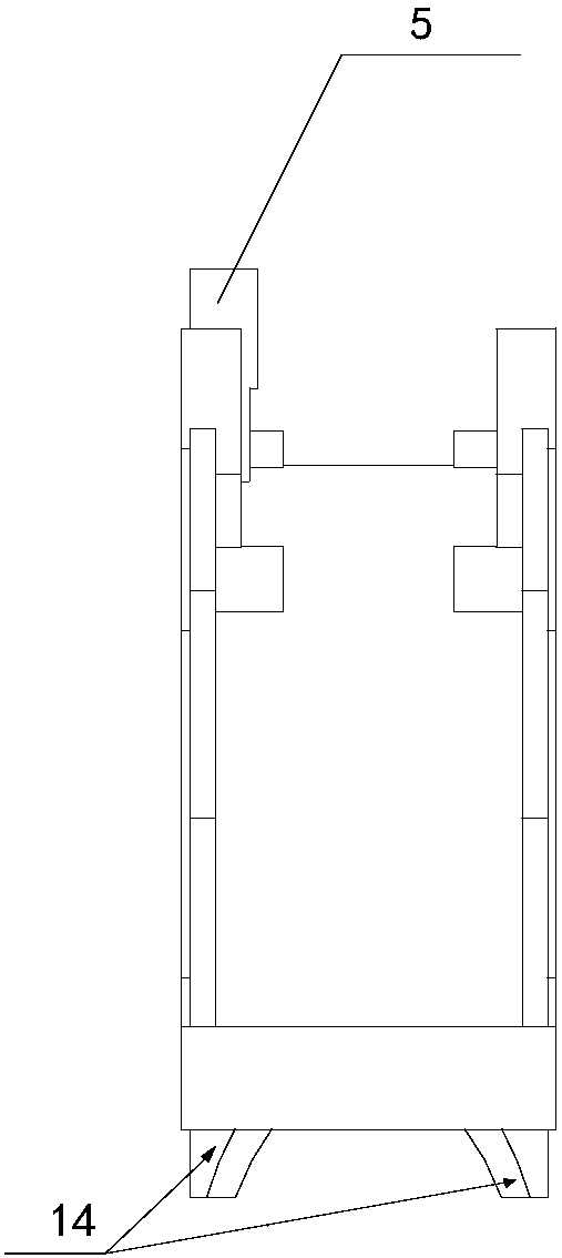 Railway locomotive right shaft box body assembly