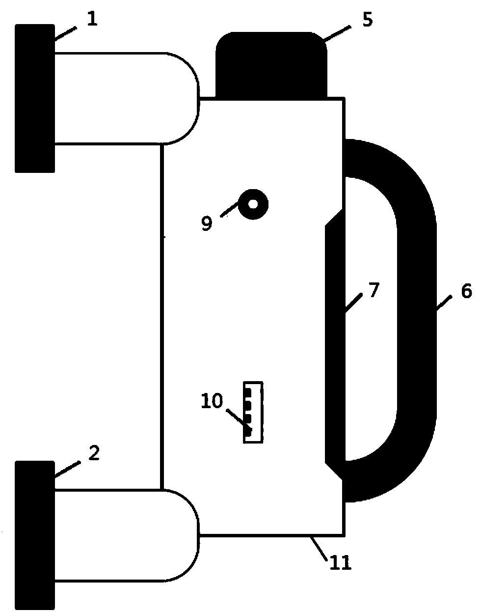 Test method of using special wall line analyzer