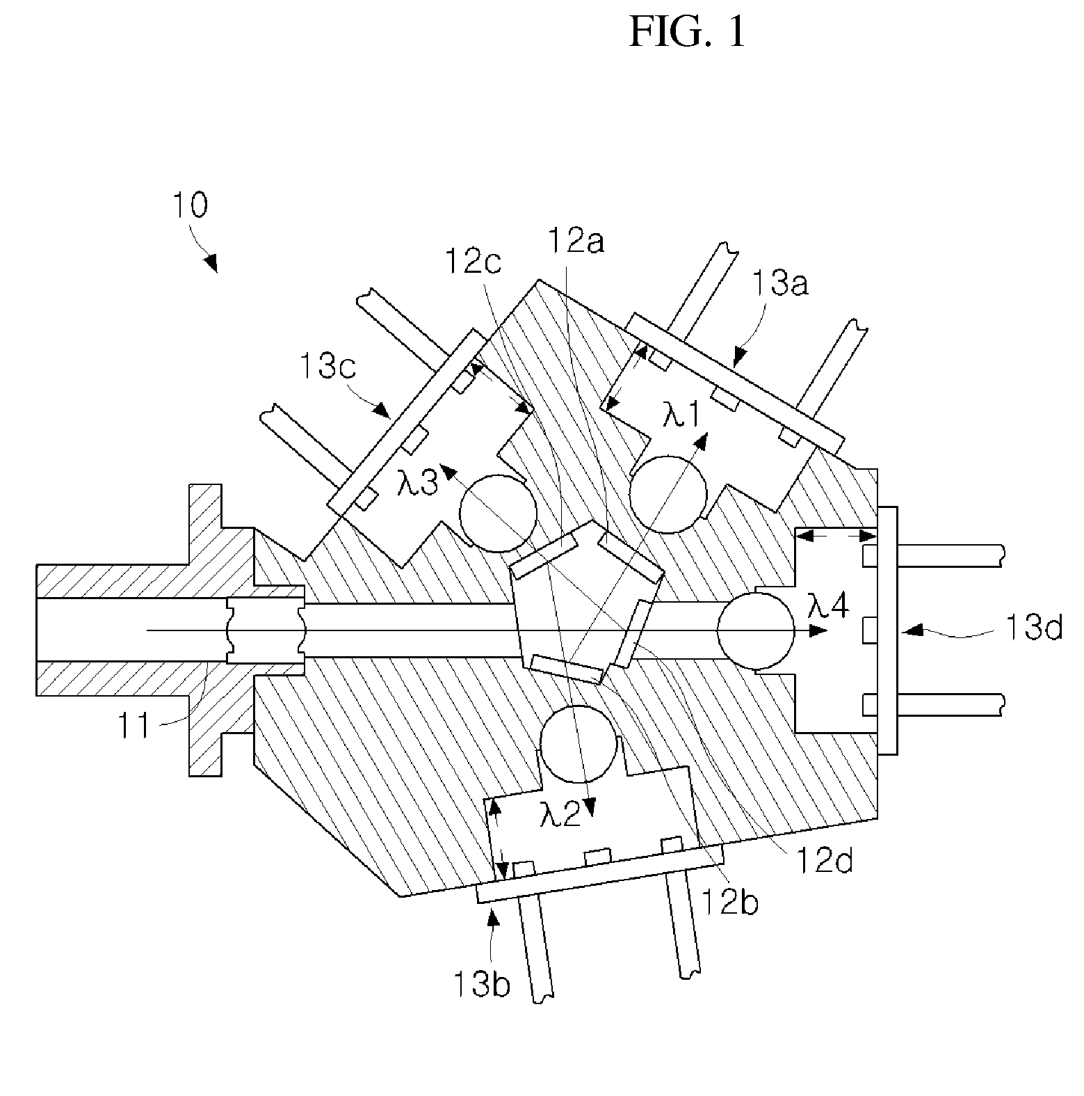 Multi-wavelength optical transmitting and receiving modules