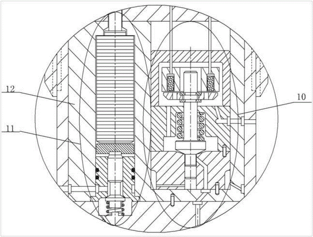 Electromagnetic and piezoelectric combined fuel gas injection device