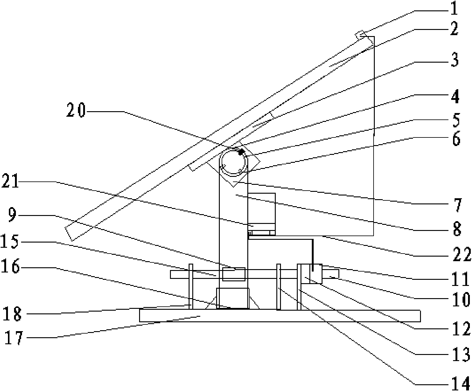 Solar tracking device