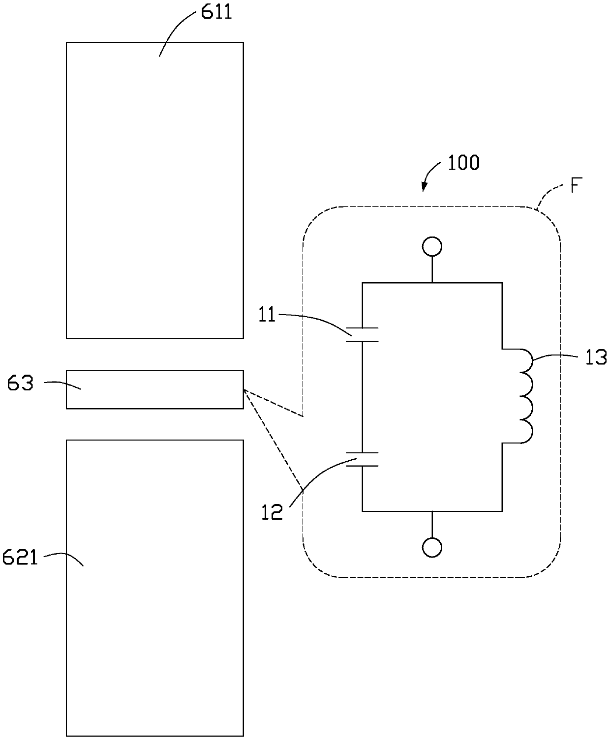 Coupling structure and wireless communication device with same