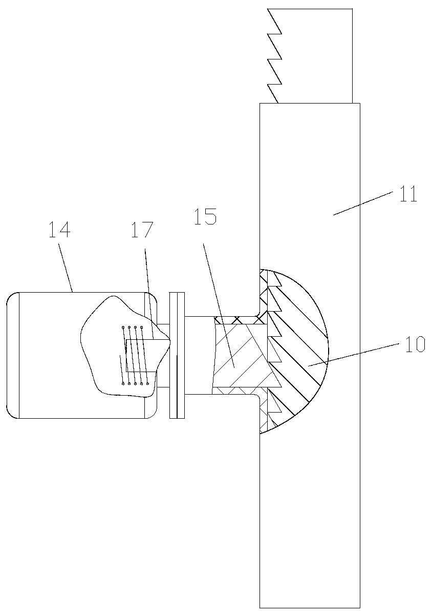 Anti-blocking device of tobacco cutter vertical distributing mechanism