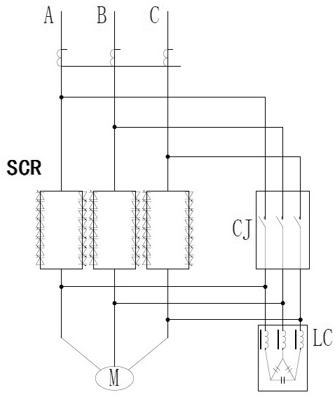 High-voltage solid-state soft start all-in-one machine without power compensation