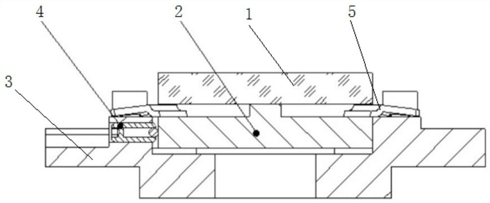 Low-temperature high-stability supporting structure for installing reflective optical grating