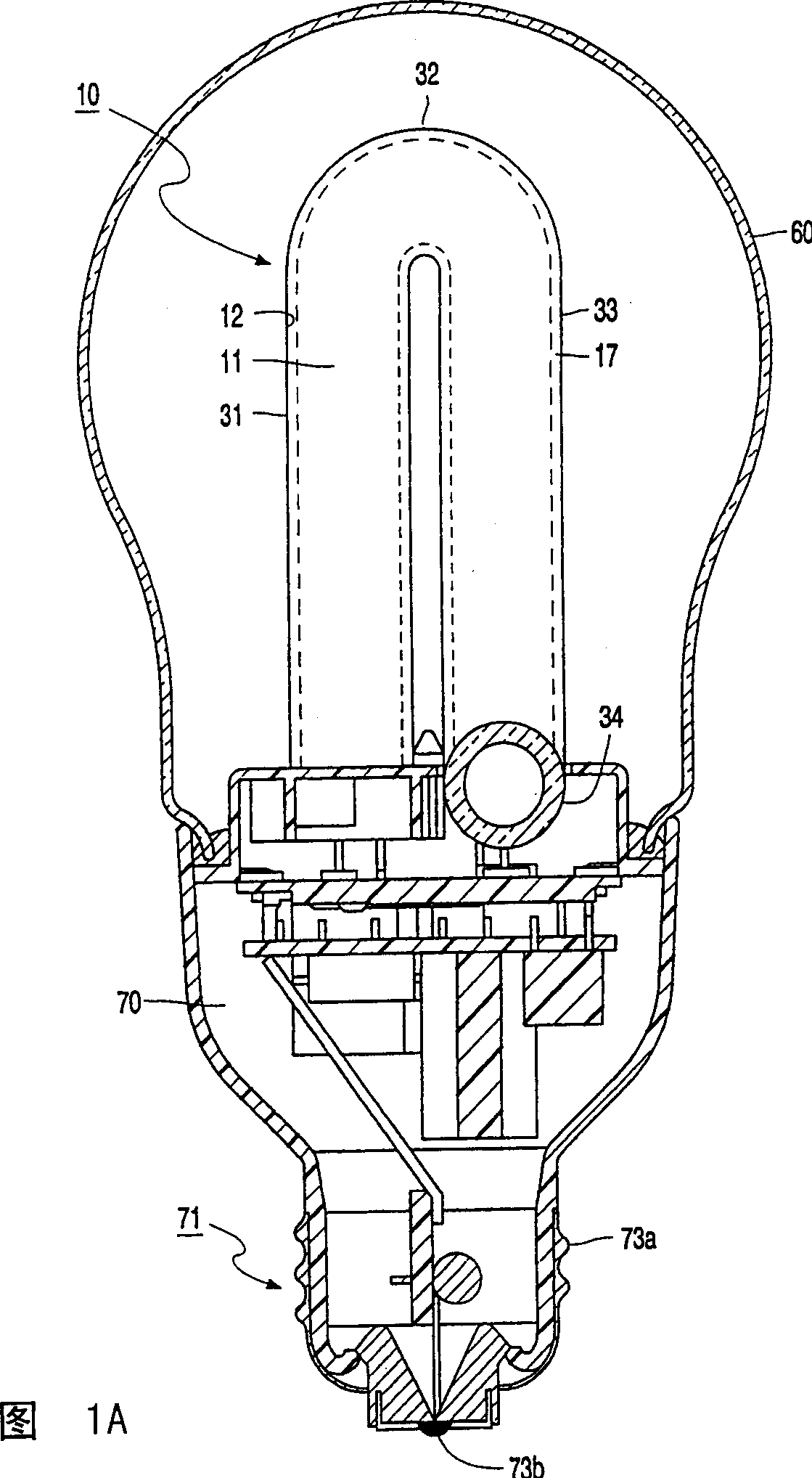 Low-pressure mercury-vapor discharge lamp and amalgam