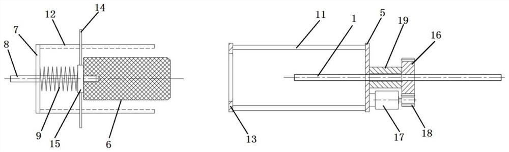 A high-altitude installation device connected by pin shafts of oil cylinders