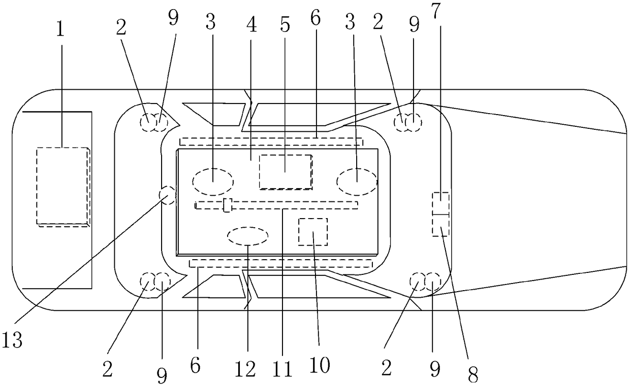 Intelligent automobile air purification and odor removing device