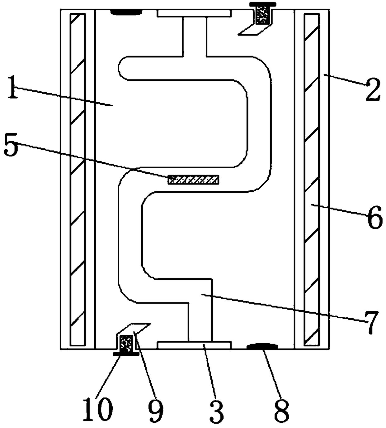 Low-carbon environment-friendly foam asphalt cooling device