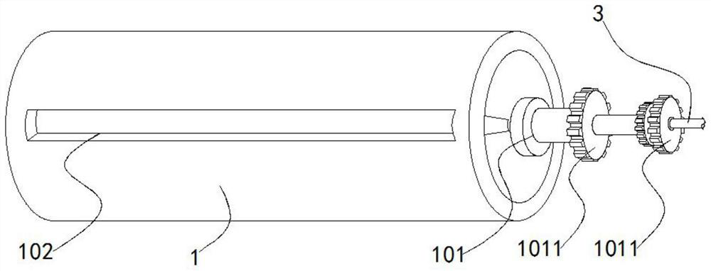 One kind of variable-speed cutting integrated paper feed roller for paper machine