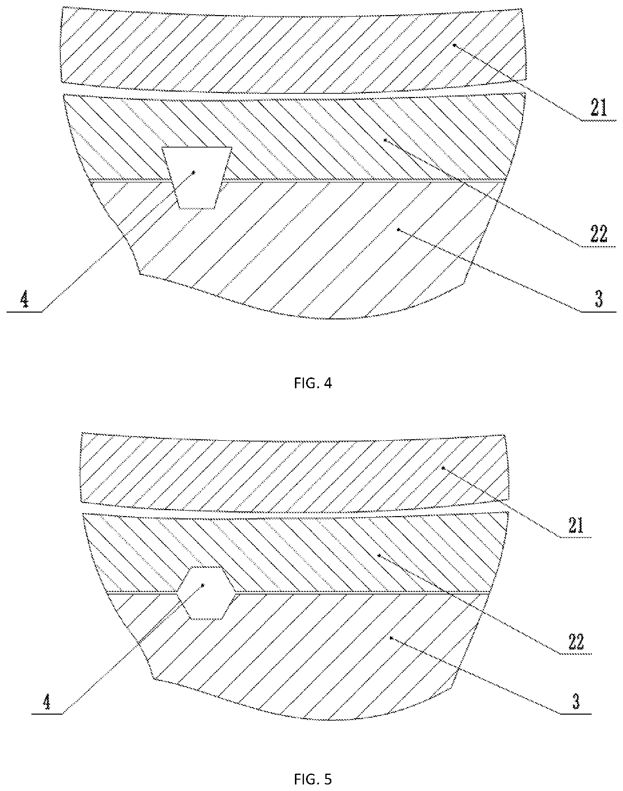 Hemi-condyle type artificial knee joint