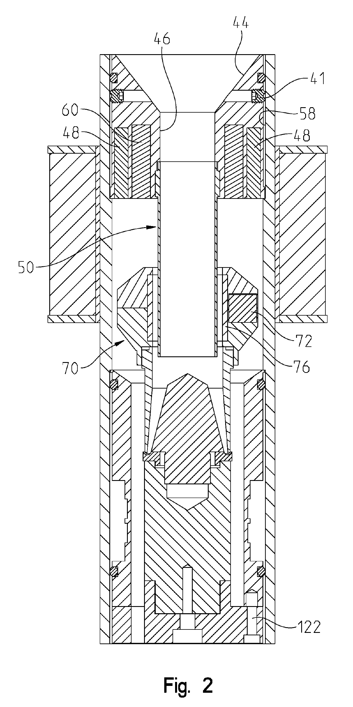 Capacitive sensor for a flow control valve