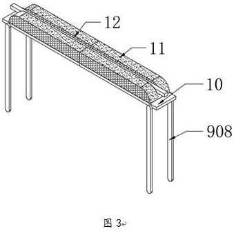 Plastic edge sealing strip shearing device