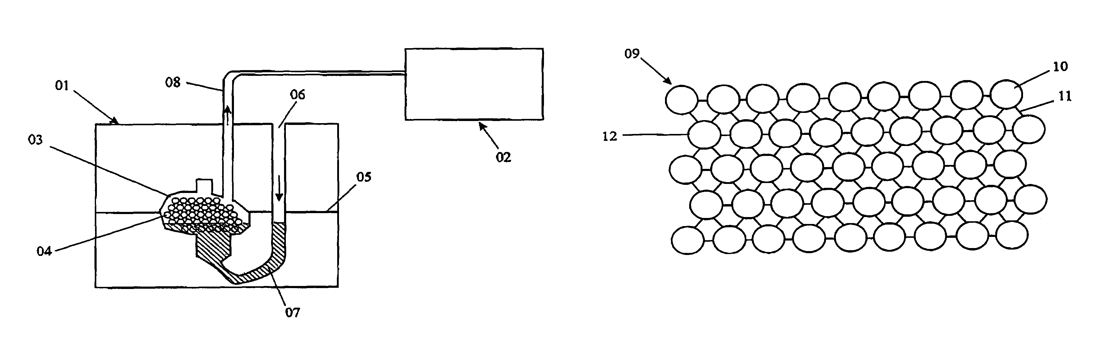 Method for manufacturing open porous components of metal, plastic or ceramic with orderly foam lattice structure