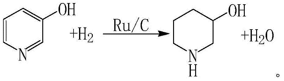 Method for preparing 3-hydroxypiperidine through liquid phase catalytic hydrogenation of 3-hydroxypyridine