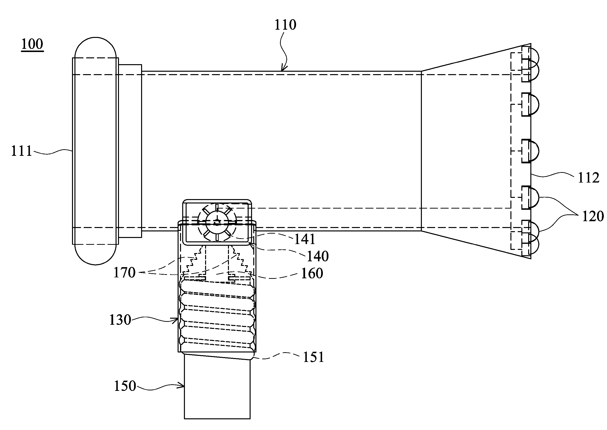 Illumination devices having movable fluid-driven generator