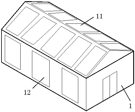 Solar heating system used for cultivation shed