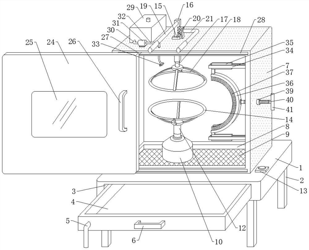 Rapid cleaning device for ball sports equipment