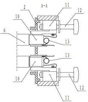 Blowing/suction-type carbon powder collecting device for throughflow horizontal generator unit