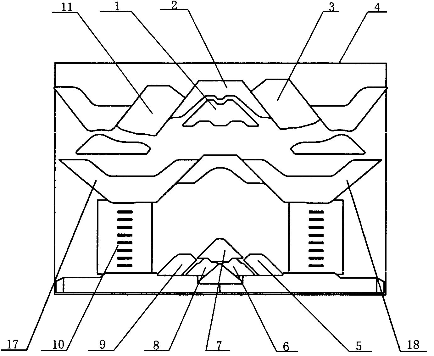 Cam running-needle control mechanism of flat knitting machine