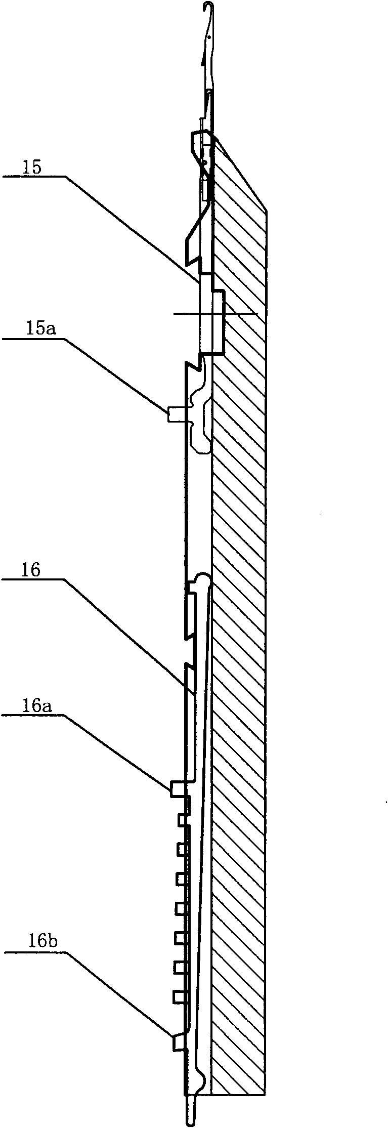 Cam running-needle control mechanism of flat knitting machine